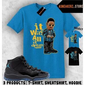 Shirt Matching Aj 11 Gamma Blue To Match Biggie T-Shirt